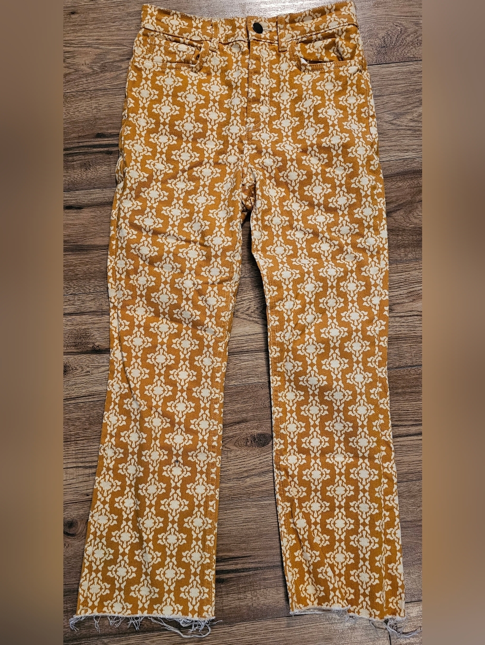 Zara Print Jeans